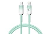 USB kabel - SiGN Dynamic Series USB-C to Lightning Cable 2.4A - 1m - Green - SN-D-GREENCL1M