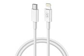 USB kabel - SiGN USB-C to Lightning Cable 2.4A - 1m - White - SN-LU1M