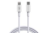 USB kabel - SiGN USB-C to Lightning Cable 2.4A - 0.25m - White - SN-UL25