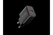 Mobil - Adaptere & Opladere - SiGN Fast Charger USB-A QC 3.0 - 18W - 3A - Black - SN-BL001