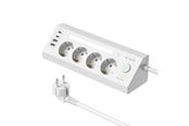 Mobil - Adaptere & Opladere - SiGN fast charging desktop power strip 4-way/2x USB-A/2x USB-C 1.8m - white - SN-OP3436-H