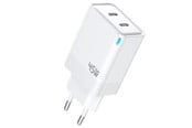 Mobil - Adaptere & Opladere - SiGN Dual USB-C PD Charger 45W for laptop and smartphones - White - SN-PD45WH