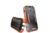 Powerbank - SiGN Solar Powerbank with Wireless Charging - Orange - 20000 mAh - SEP-75O