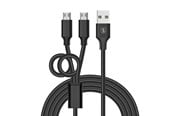 Spil tilbehør - SiGN Charge & Play cable PS4 - charge two controllers simultaneously - 20165