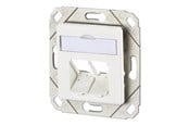 Netværkstilbehør - METZ Connect flush mount outlet - trunking installation unequipped - 130B20D21102KE