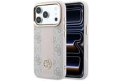 Mobil - Covers & Cases - GUESS 4G with Stripe Round and Classic Logos MagSafe case for iPhone 17 Pro / 18 Pro - pink - 3666339652623