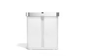 Affaldssortering - Simplehuman sensor affaldsspand til sortering – 58 L – hvid - ST2052