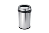 Affaldssortering - Simplehuman åben affaldsspand – Bullet – 80 L – børstet rustfrit stål - CW1469