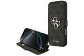 Mobil - Covers & Cases - GUESS Book 4G Metal Logo Case for iPhone 18 Pro Max / 17 Pro Max - Black - 3666339673628