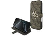 Mobil - Covers & Cases - GUESS Book 4G Metal Logo Case for iPhone 18 Pro / 17 Pro - Brown - 3666339673635