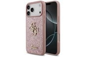 Mobil - Covers & Cases - GUESS Fixed Glitter Big 4G Case for iPhone 18 Pro Max / 17 Pro Max - Pink - 3666339673567