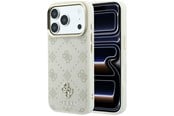 Mobil - Covers & Cases - GUESS Peony 4G Small Logo MagSafe case for iPhone 17 Pro / 18 Pro - beige - 3666339654221