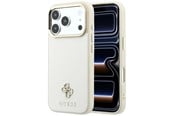 Mobil - Covers & Cases - GUESS Saffiano Small 4G & Classic Logo MagSafe case for iPhone 17 Pro Max / 18 Pro Max - beige - 3666339652791