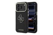 Mobil - Covers & Cases - GUESS Grained & Big Resin Logo Case for iPhone 18 Pro Max / 17 Pro Max - Black - 3666339654917