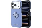 Mobil - Covers & Cases - GUESS Grained & Big Resin Logo Case for iPhone 18 Pro Max / 17 Pro Max - Blue - 3666339655037