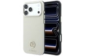 Mobil - Covers & Cases - GUESS Grained Round Strass Logo MagSafe Case for iPhone 18 Pro Max / 17 Pro Max - Beige - 3666339653910
