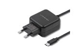 Mobil - Adaptere & Opladere - Qoltec 50197 USB-C strømadapter - 12 W - Sort - 50197
