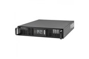 UPS - Qoltec 52285 online rack UPS - 1000VA/1000W - LCD - 2x Type F - 52285