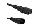 Strømkabel (ekstern) - Qoltec Strømkabel C13 til C14 - 250 V 10 A - 3 m - 53898