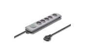 Strømkabel (ekstern) - Qoltec Overspændingsbeskytter 50272 - 5 AC stikkontakter - 3 m ledning - Grå - 50272
