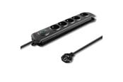 Strømkabel (ekstern) - Qoltec 50269 Overspændingsbeskytter - 5 udtag - 230 V - 1.8 m ledning - Sort - 50269