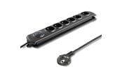 Strømkabel (ekstern) - Qoltec Quick switch 50172 overspændingsbeskytter - 6 AC-udtag - 5 m kabel - 50172