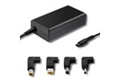 Bærbar Oplader - Qoltec 51761 bærbar strømadapter - 65 W - AC 220-240 V - Sort - 51761