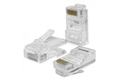 Netværksadapter (netkort, printserver mv.) - Qoltec RJ45 konnektor 54550 - Cat5e UTP Han - Sølv - 100-pak - 54550