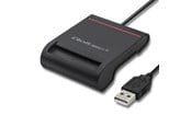 Systemtilbehør (kølepasta mv.) - Qoltec 50642 Smart Card Reader - USB 2.0 - Sort - 50642