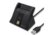 Systemtilbehør (kølepasta mv.) - Qoltec 50643 Smart Card Reader - USB 2.0 - Sort - 50643