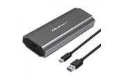 Systemtilbehør (kølepasta mv.) - Qoltec NV2271 SSD kabinet - M.2 SATA/NVMe - USB-C 3.1 Gen 2 - Grå - 52271
