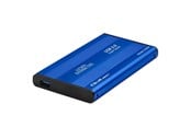 Systemtilbehør (kølepasta mv.) - Qoltec 51859 HDD/SSD kabinet - 2.5" SATA III - USB 3.0 - Blå - 51859