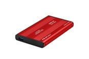 Systemtilbehør (kølepasta mv.) - Qoltec 51860 HDD/SSD kabinet - 2.5" SATA III - USB 3.0 - Rød - 51860