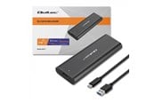 Systemtilbehør (kølepasta mv.) - Qoltec M.2 NVMe SSD kabinet 50312 - USB-C 3.1 Gen 2 - Grafit - 50312