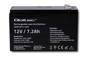 Batteri - Qoltec 53062 UPS-batteri - 12 V 7.2 Ah blysyre - 53062