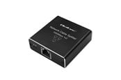 Netværksudstyr & Forlænger til trådløs - Qoltec Mini USB-C-drevet Gigabit Ethernet switch - 2 porte - unmanaged - 52249