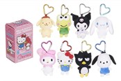 Små gaver til børn - WHL 4"/10CM HELLO KITTY KARABINER KUTIES HJERTE TASKEC - 1 stk. assorteret - 3301