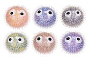 Små gaver til børn - WHL 66MM PIGGEBOLD MED ROKKEØJNE 1 stk - Assorteret - 65902