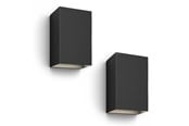 Smart Home - Philips Hue Outdoor Resonate Væglampe - Sort 2-pak - 915005842901x2