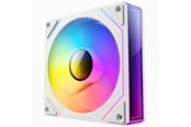 Kabinet Køler - DUTZO INF 120 PWM ARGB Reverse (2-pack) - Kabinet køler - 120mm - Hvid med RGB LED lys - 28 dBA - 8501029