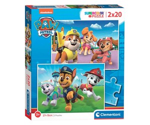 Clementoni Jigsaw Puzzle Paw Patrol 2x20st. Floor | Billig