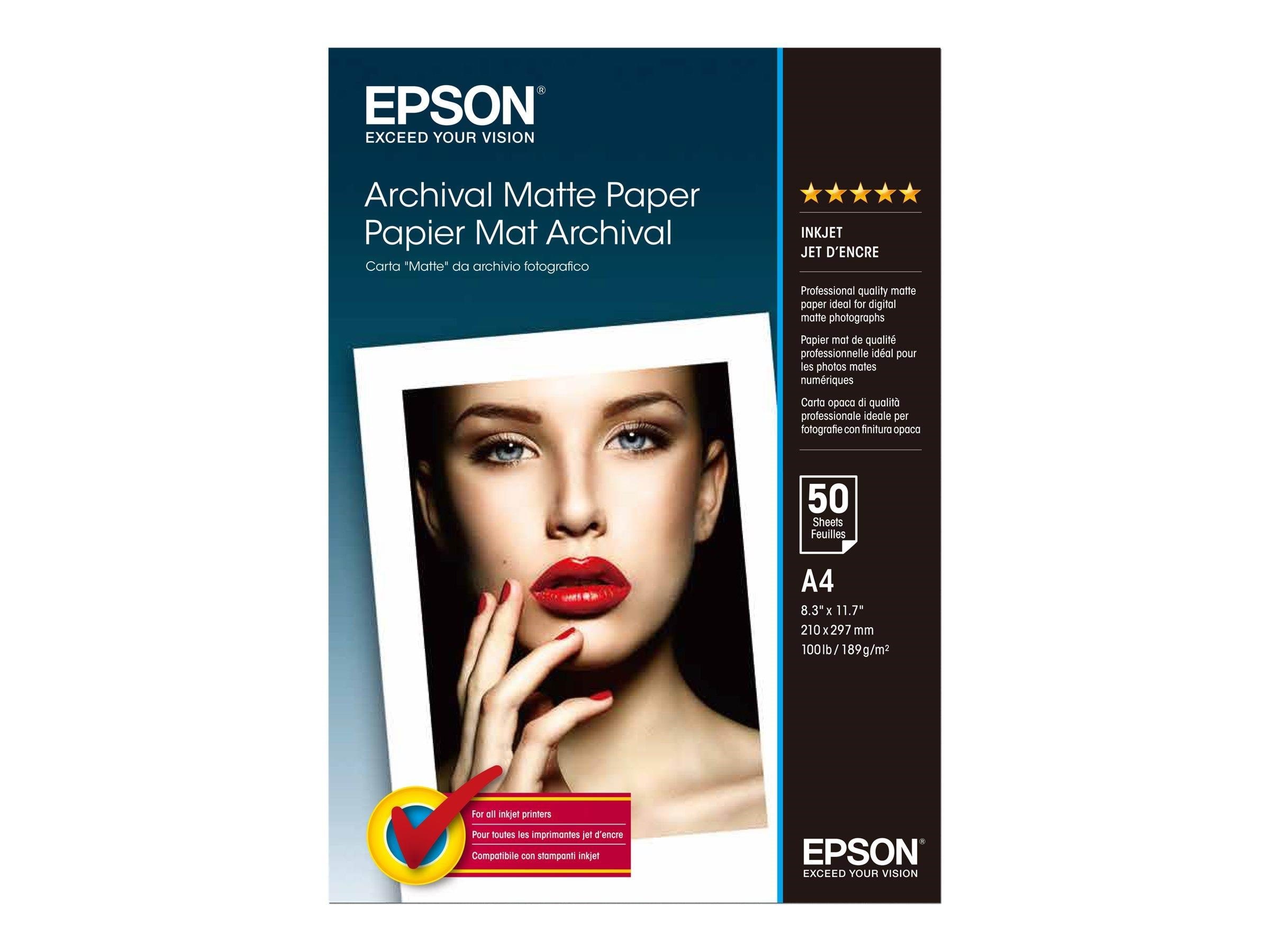 Epson PAPIR A4 MAT ARKIV 50 ARK Fotopapir C13S041342