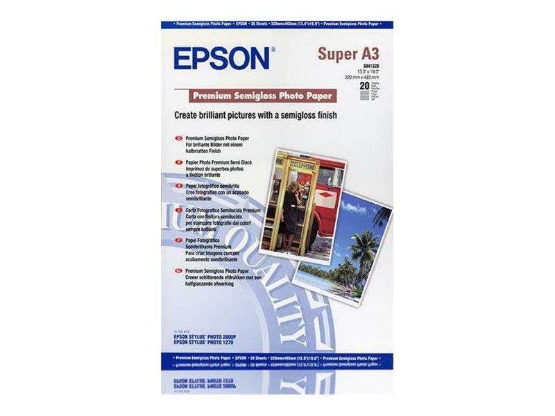 Epson Premium Semigloss Photo Paper Fotopapir C13S041328