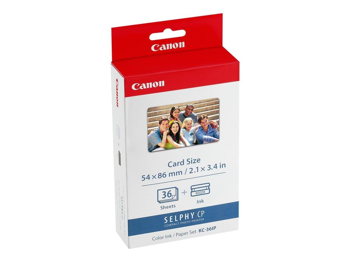 Canon KC-36IP Color Ink Creditcard Size Fotopapir 7739A001