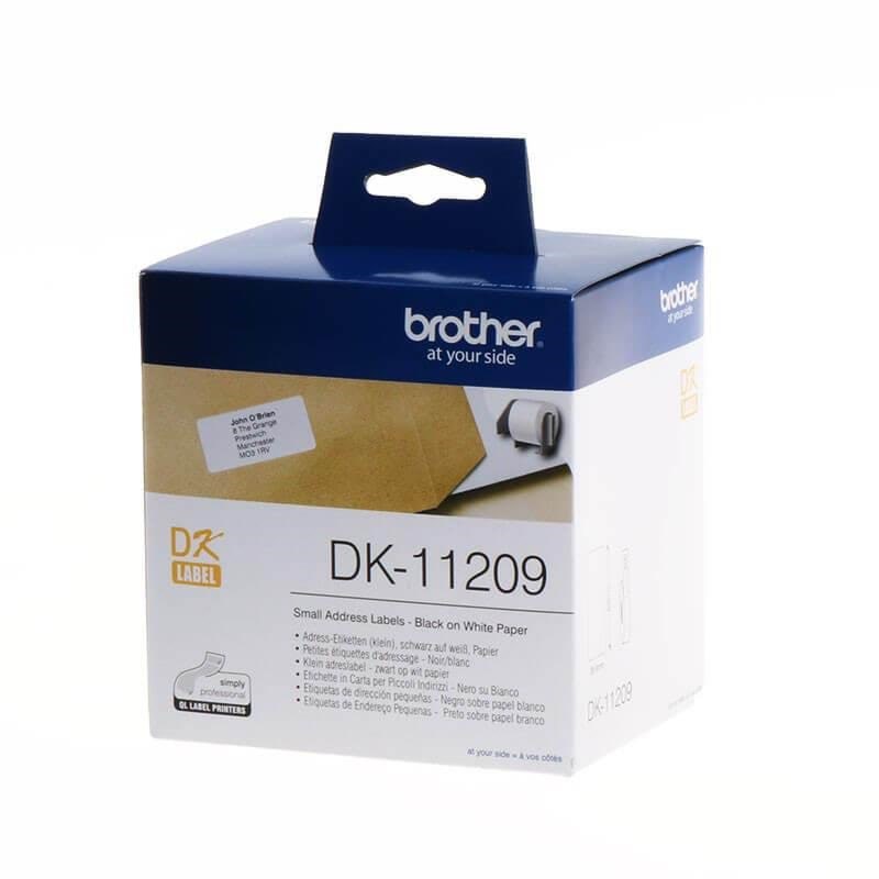 Brother DK-11209 - Black on white Fotopapir DK11209
