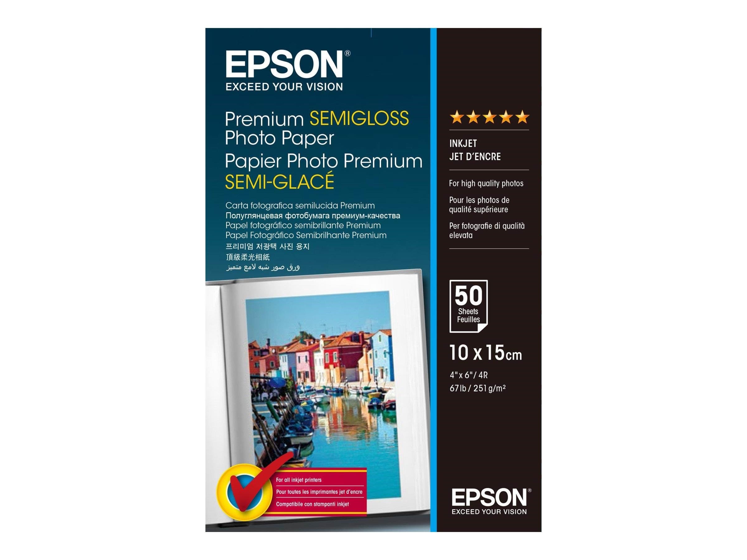 Epson Premium Semigloss Photo Paper Fotopapir C13S041765