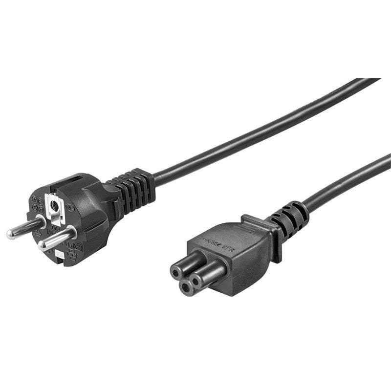 Pro Strømkabel C5 (Mickey Mouse) - Sort - Lige - 3m Strømkabel PC-C5S-3M-B