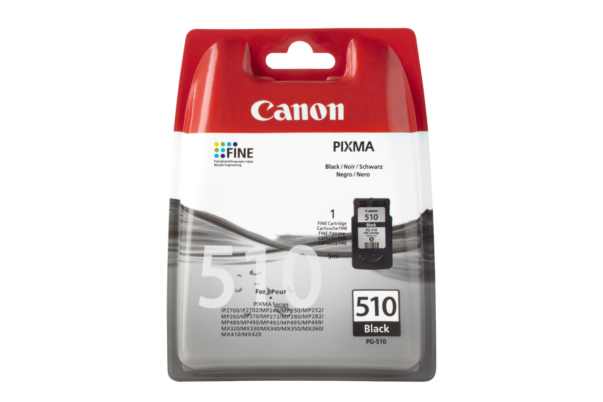 Canon PG-510 / 2970B001 Black Printerpatron Og Toner Sort