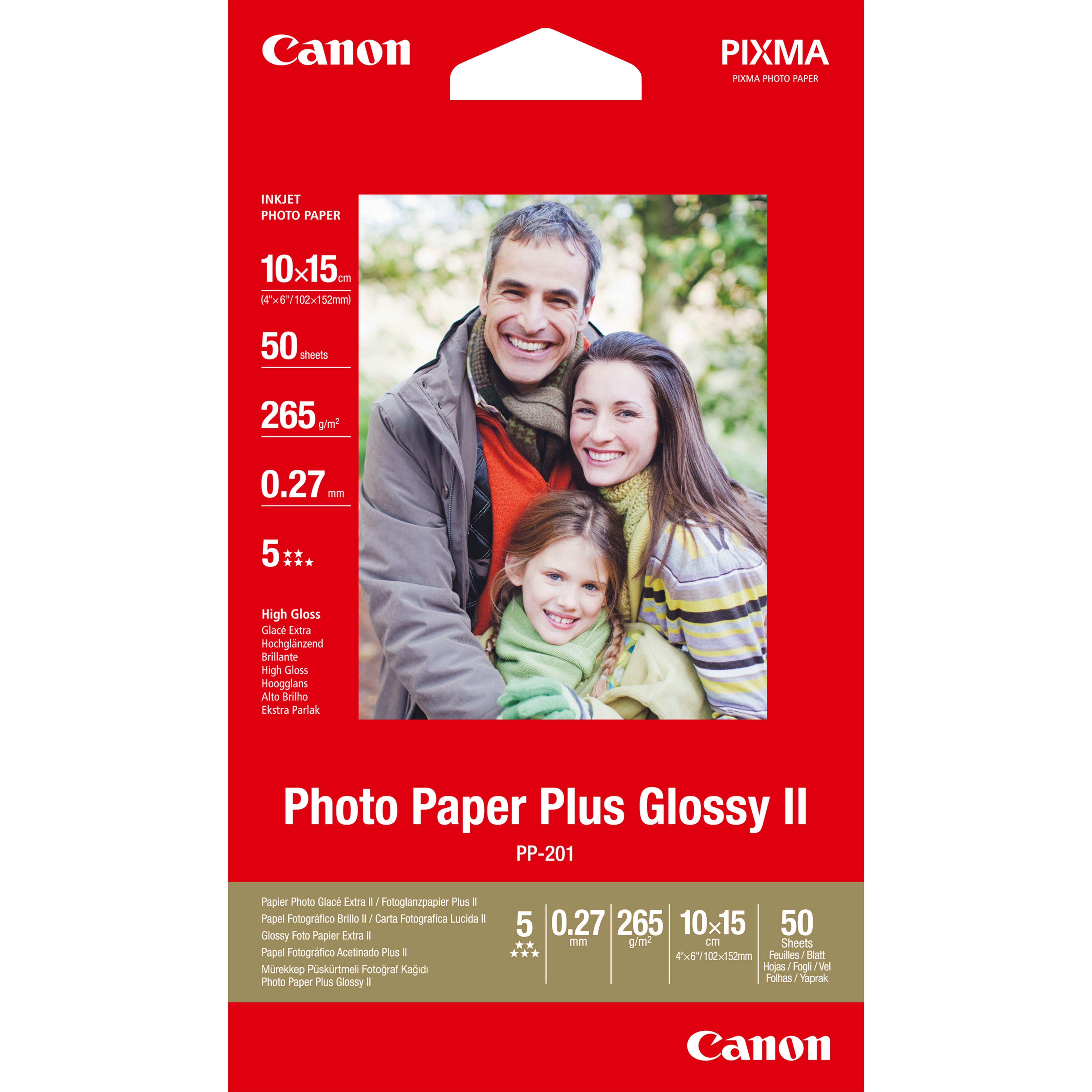 Canon Paper PP-201 / 2311B003 Glossy 10x Fotopapir