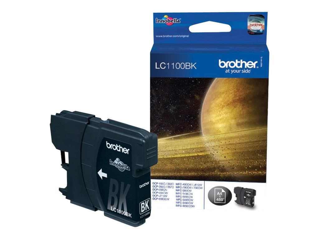 Brother LC1100BK / LC 1100BK Black Ink Printerpatron Og Toner Sort